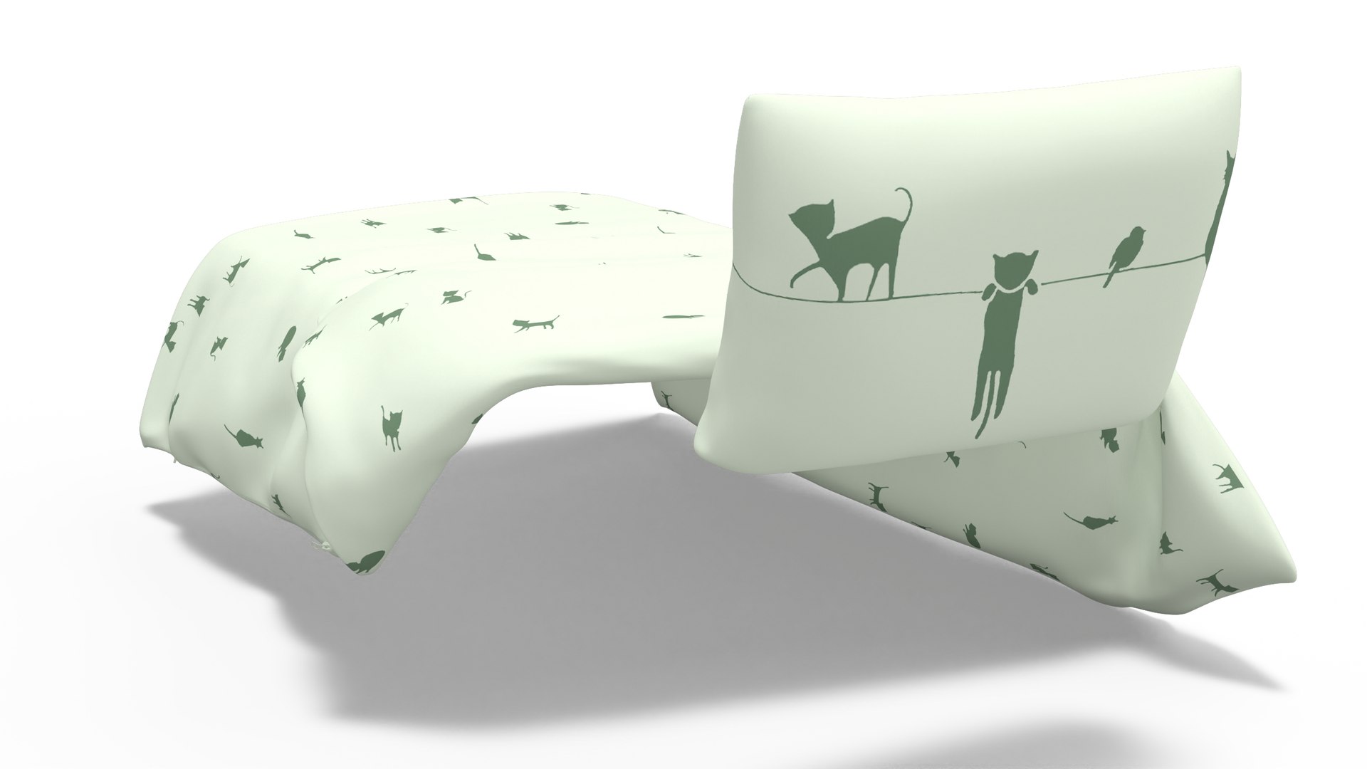 Blanket and Pillow for Children IKEA BARNDROM Cat Pattern Green model https://p.turbosquid.com/ts-thumb/k1/IXpZuf/ta/blanketandpillowforchildrenikeabarndromcatpatterngreen3dmodel007/jpg/1696965774/1920x1080/fit_q87/3050330da72133587770972452ba44f9810fe85c/blanketandpillowforchildrenikeabarndromcatpatterngreen3dmodel007.jpg