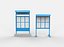 Information stand 3D model