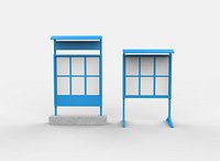 Information stand 3D model