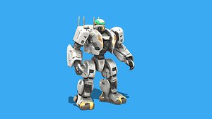 Cyberpunk Robot  FAR-765HJK PBR Low Poly