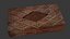Traditional Carved Wooden Tissue Box Scan