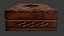 Traditional Carved Wooden Tissue Box Scan