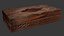 Traditional Carved Wooden Tissue Box Scan