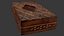 Traditional Carved Wooden Tissue Box Scan