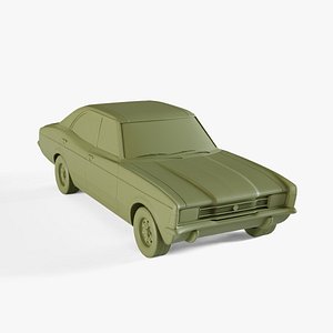 3D Ford Cortina 4-door saloon 1970