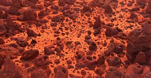 3D mars planet