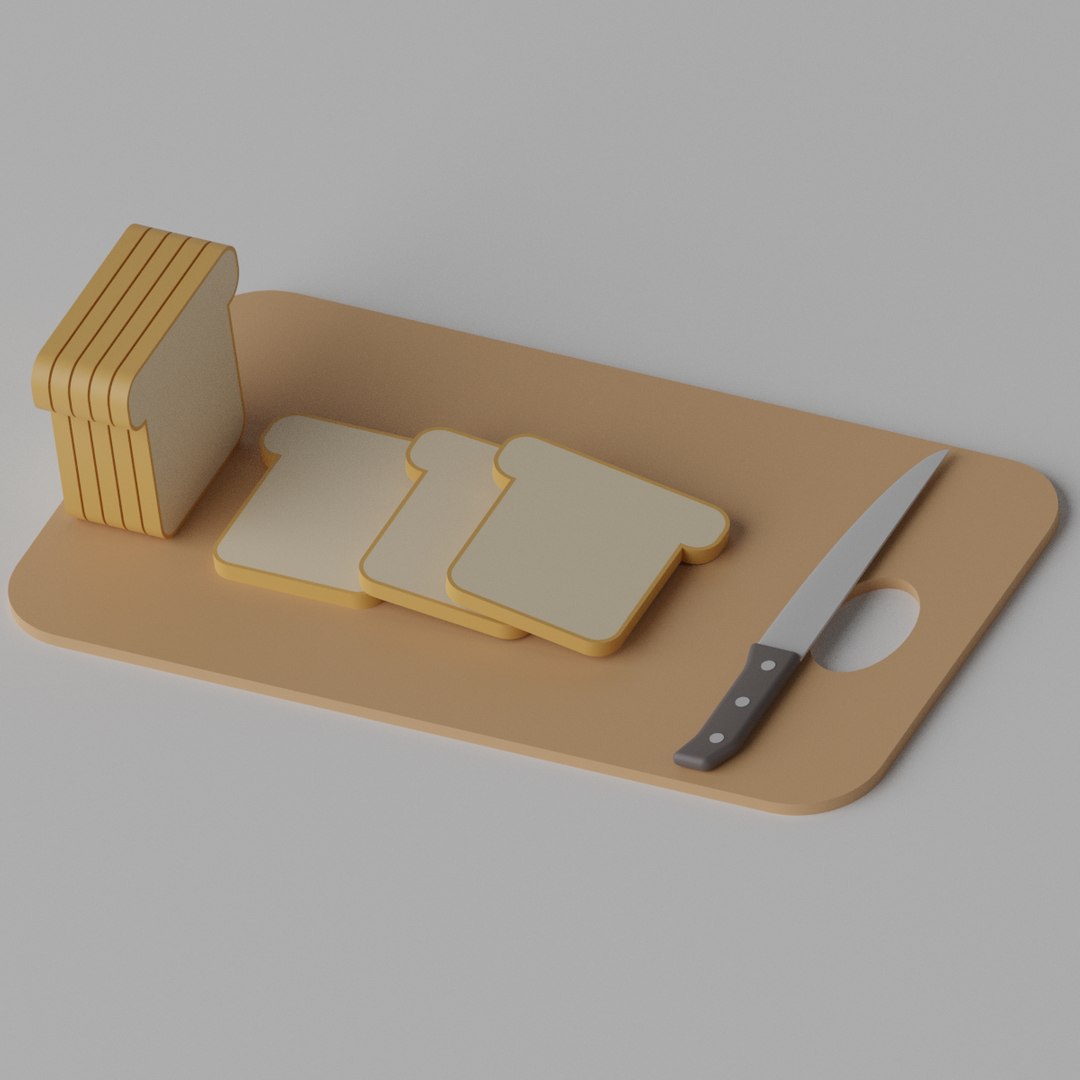 Cartoon Sliced Bread Chopping Board Kitchen Knife 3D https://p.turbosquid.com/ts-thumb/k1/TzoeAU/7T/9/png/1668867111/1920x1080/fit_q87/314cc0e064e1e4d6297485835bf619024332fd05/9.jpg