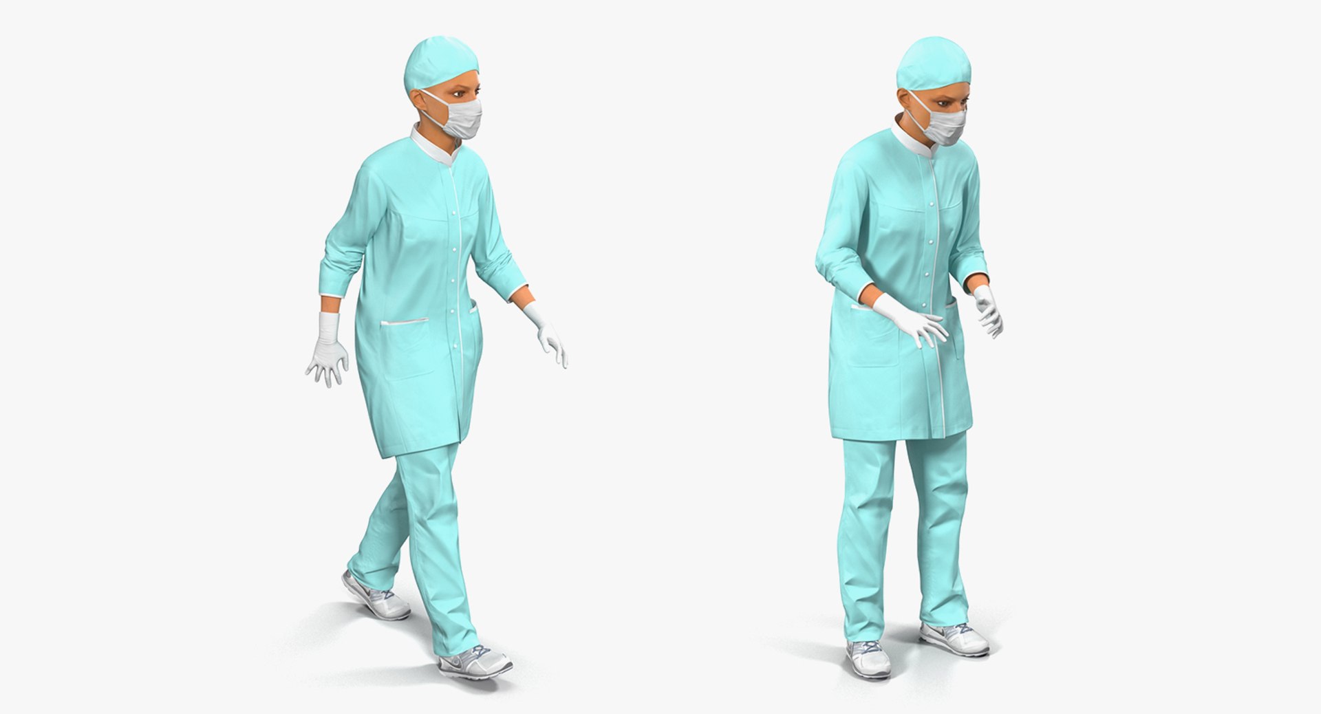 3D Female Doctors Rigged Model - TurboSquid 1516273