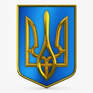 3D Ukraine State Emblem M 10