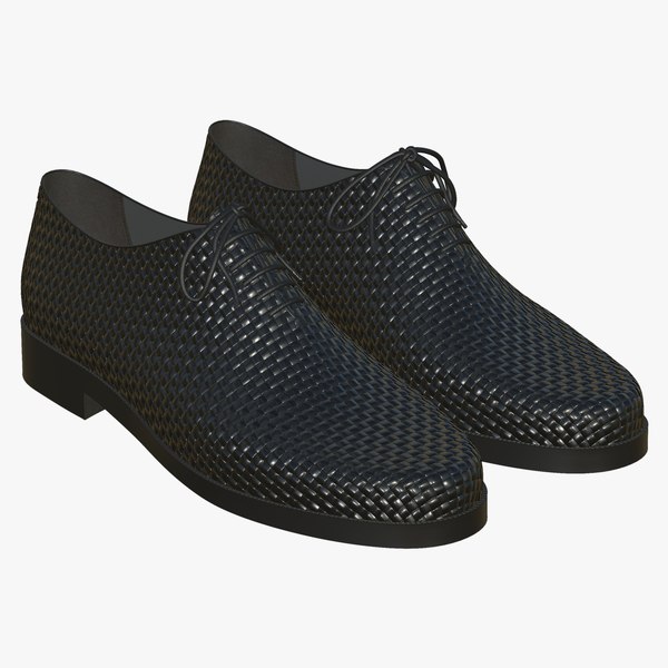 Leather Shoes Weave Black 3D 모델 TurboSquid 1953533