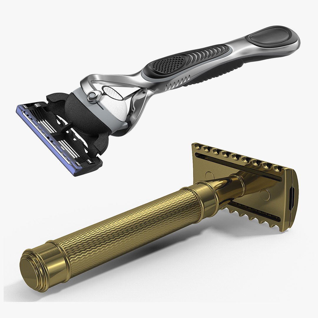 Shaving Razors 3D Models Collection 3D model preview