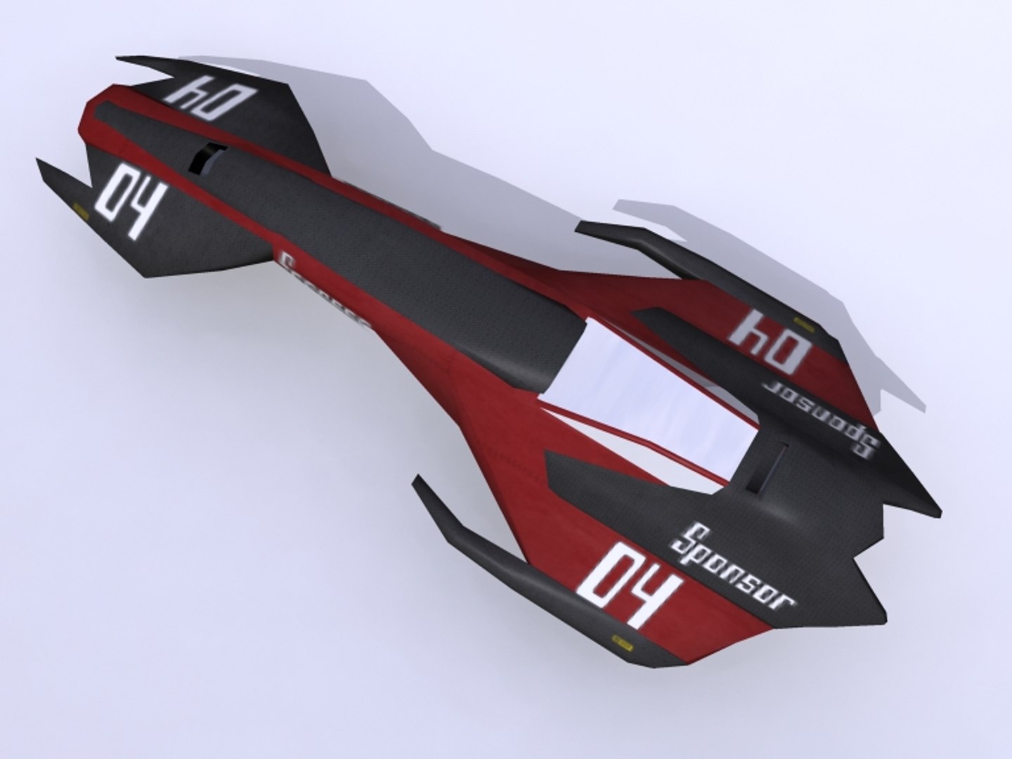 Racing Ship 3d Model