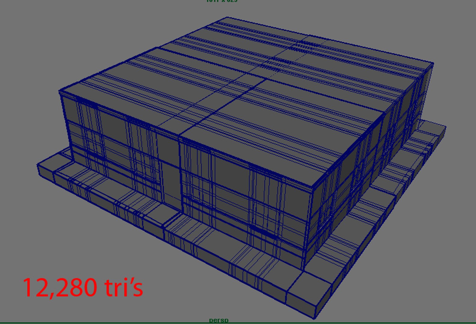 3d Small Building Model