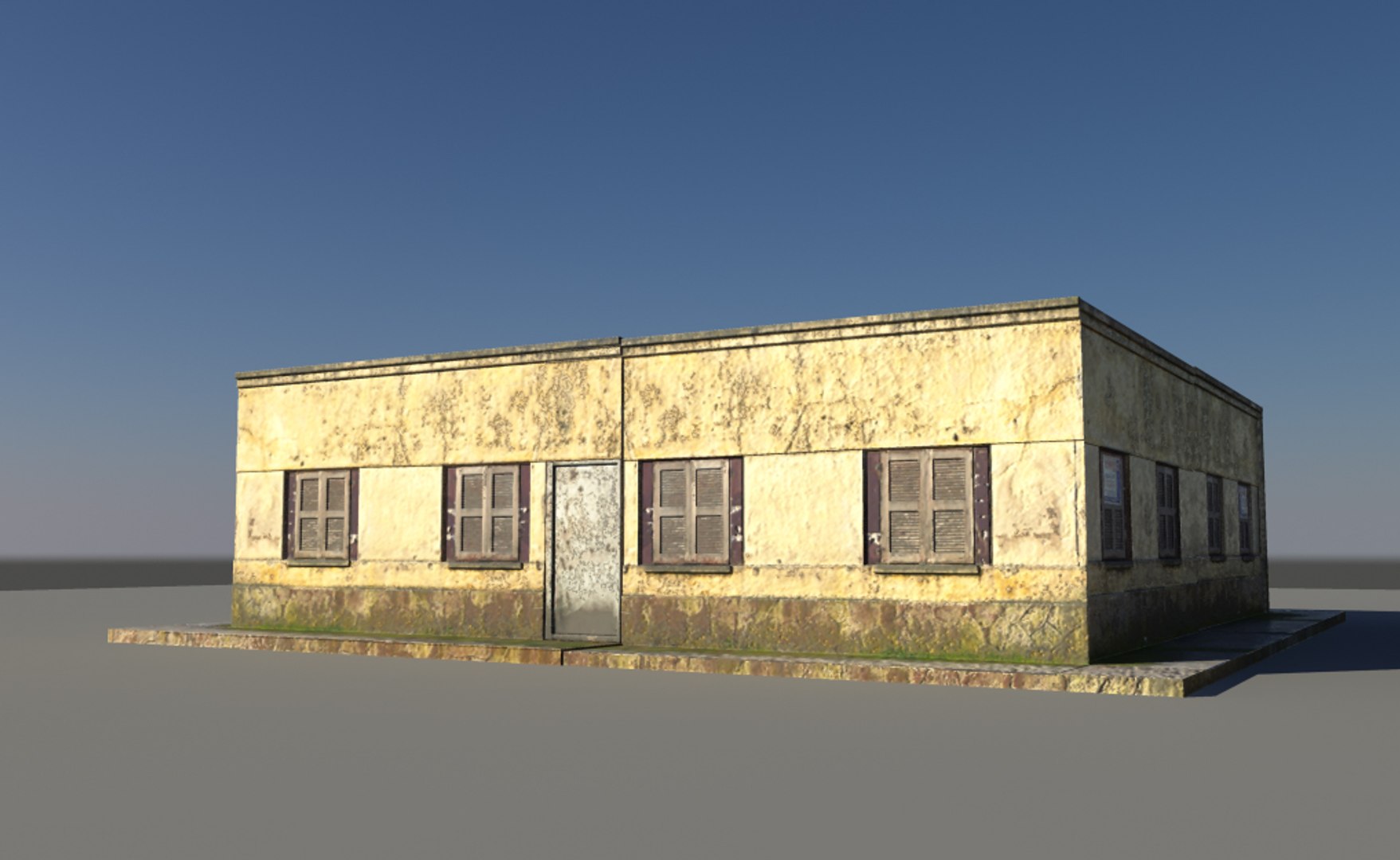 3d Small Building Model
