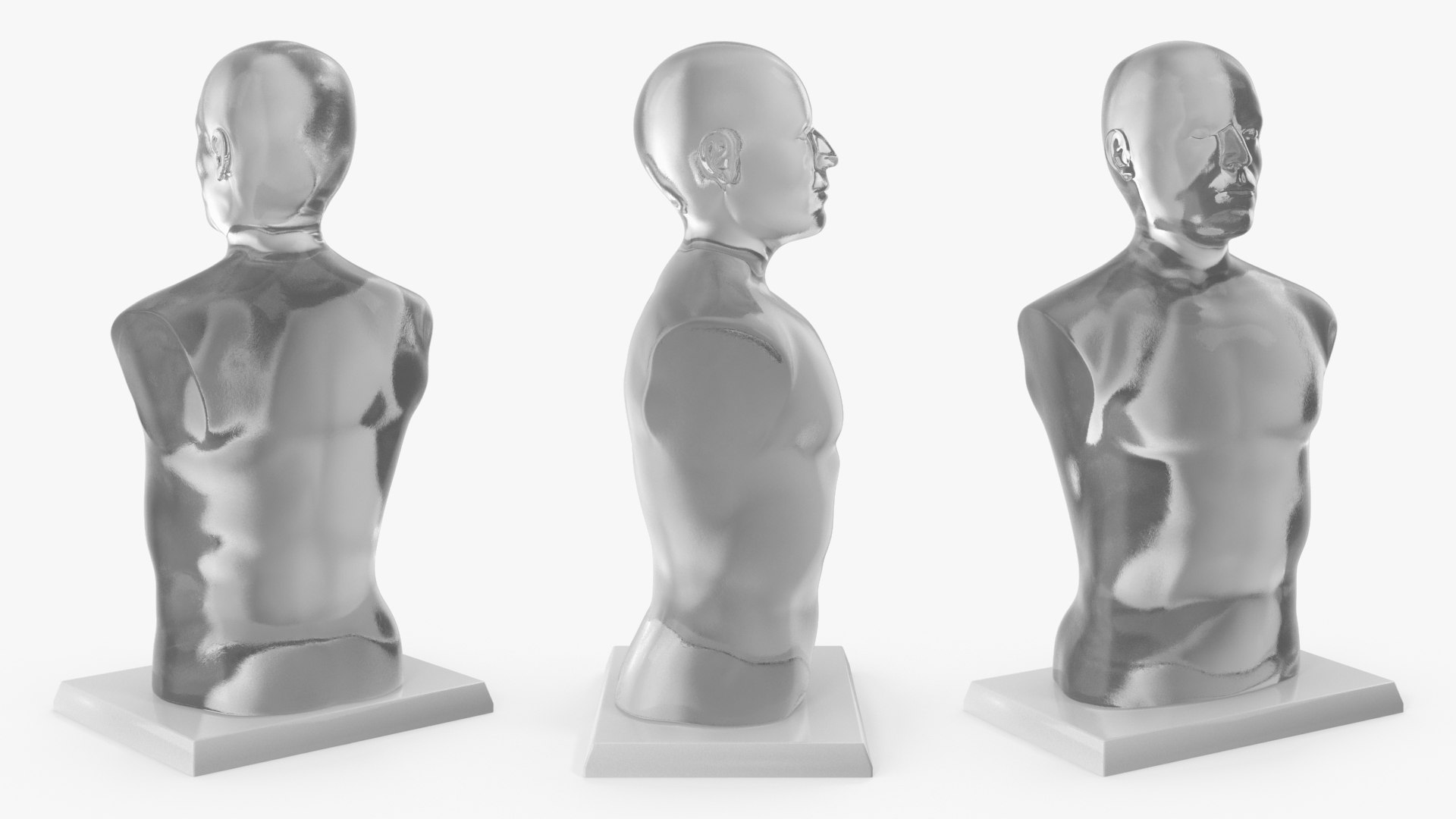 Gel Simulation Torso Without Anatomy 3D - TurboSquid 2447281
