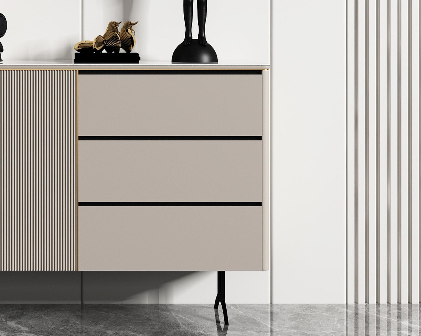Decorative cabinet Modern edge model - TurboSquid 2131946