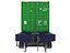 Transport flatcar with 20ft containers