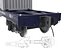 Transport flatcar with 20ft containers