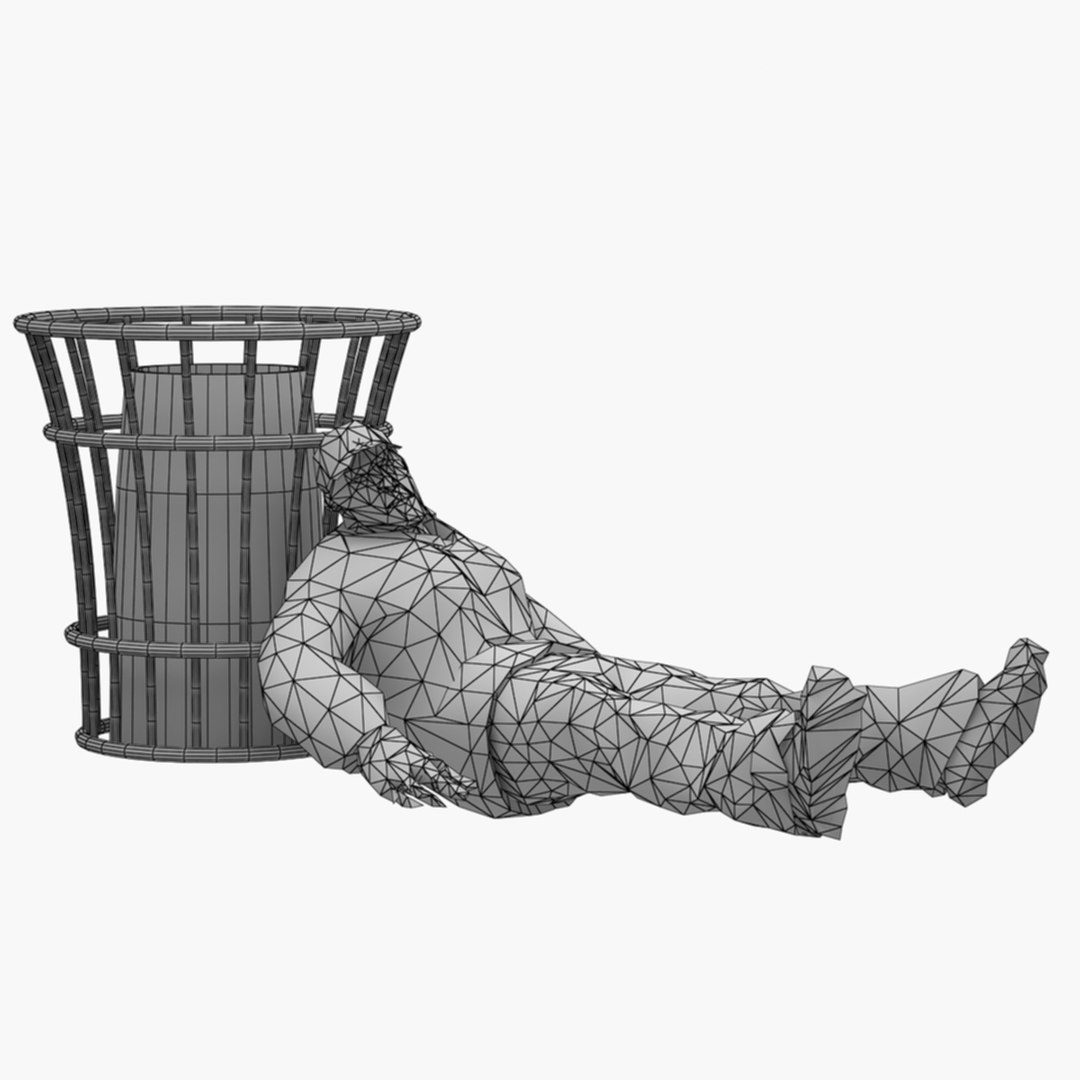 Homeless man model - TurboSquid 1515865