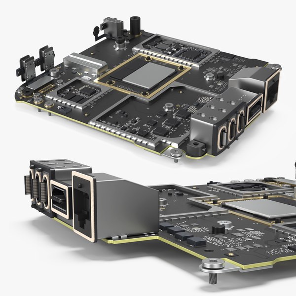 带芯片组的电子电路主板3D模型 - TurboSquid 2545755