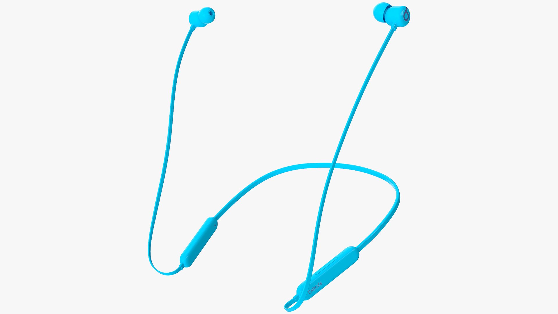 Beats Flex Wireless Earphones Flame Blue 3D model preview