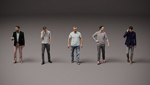 New Collection of people x 5 04 3D model