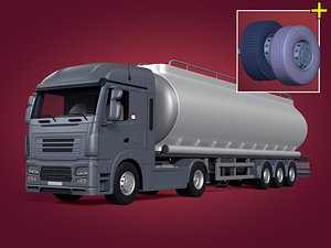 Generic Semi Trailer Fuel Truck with Modern Design