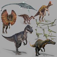 Dino Bonus Pack 8K - fully animated