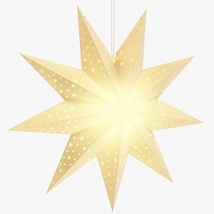 Hanging Christmas Paper Star V2