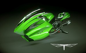 3d hover bike model