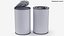 Mockup Tin Can Set 3D Model 02