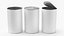 Mockup Tin Can Set 3D Model 02