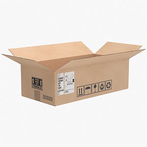 Cardboard Box 6 Open