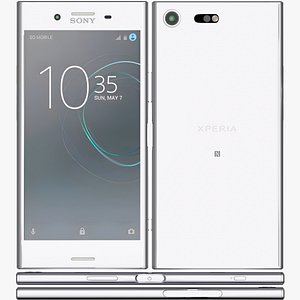 3D Sony Xperia XZ Premium Luminous Chrome