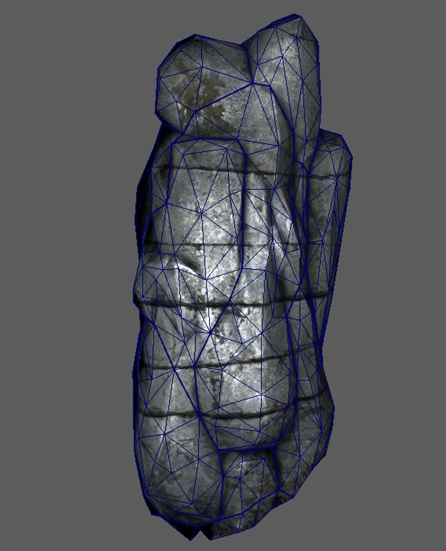Tall Rock Cliff 3d Model