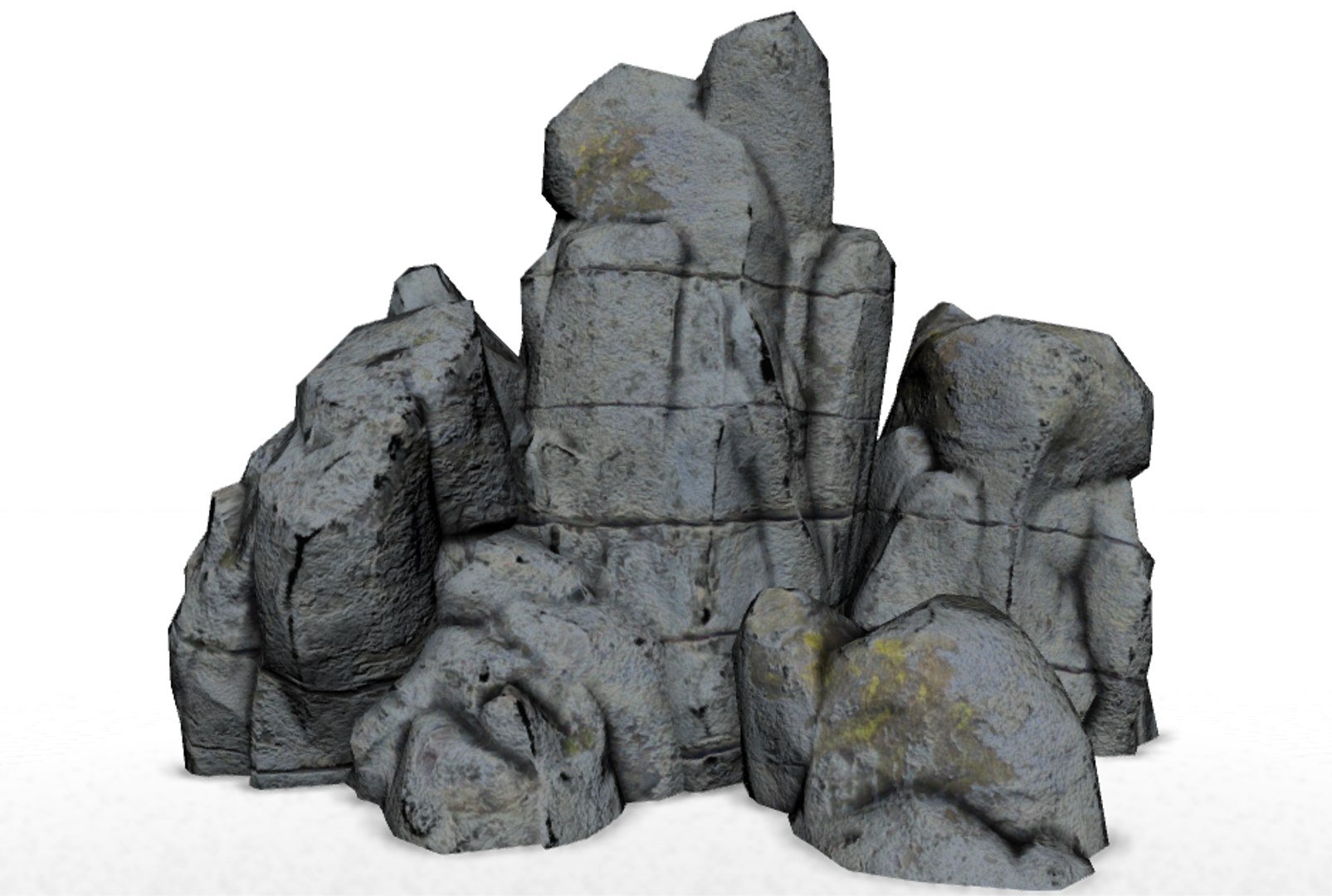 Tall Rock Cliff 3d Model