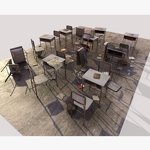 Abandoned Classroom 3D model