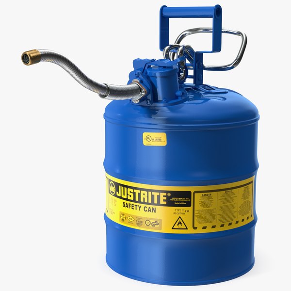 Safety Fuel Can Five Gallon Blue 3D
