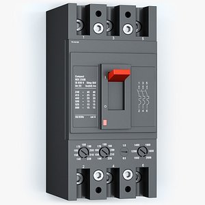 Industrial 3-Pole High-Amperage Circuit Breaker MCCB