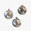 Christmas balls silver model