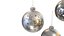 Christmas balls silver model