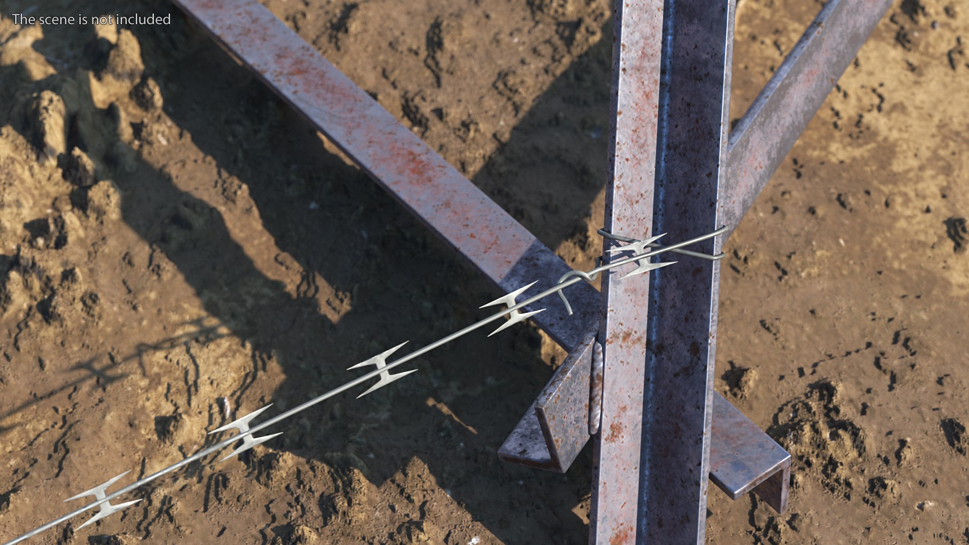 Wire Entanglement Barrier Razors 3D - TurboSquid 1713186