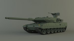 Leopard 2A6 military tank 3D