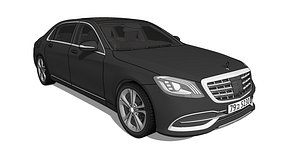 Mercedes Benz S-Class Maybach 3d model