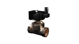 3D Solenoid valve model