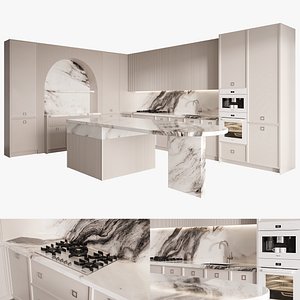 3D neoclassical kitchen-01