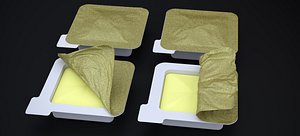 BUTTER SINGLE SERVE PACKAGE 2024 3D
