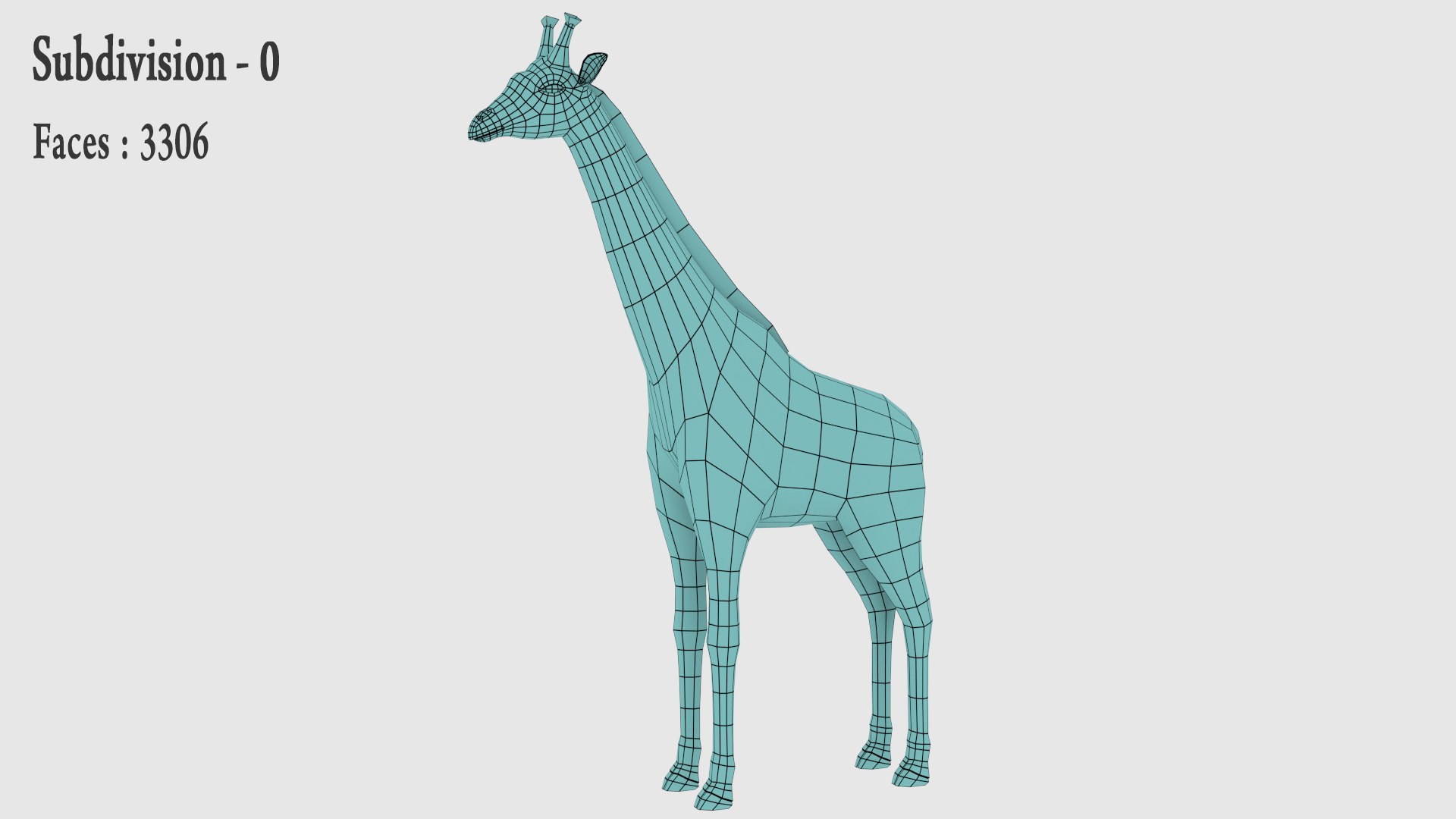 Giraffe Low Poly 3D Model - TurboSquid 1744961