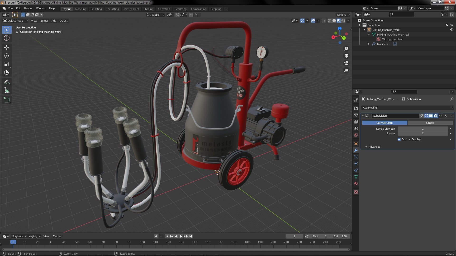 3D Milking Machine Work https://p.turbosquid.com/ts-thumb/k2/xpHEqn/sh/milkingmachineworkvray3dmodel024/jpg/1655486635/1920x1080/fit_q87/dfe1583c82cf1102b904a76e1af6a3ed1fc1adcc/milkingmachineworkvray3dmodel024.jpg
