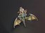 Dessin animé Iron Dragon animé Low-poly modèle 3D